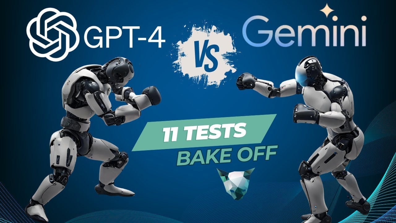 gemini pro vs gpt 4 - ilustración conceptual