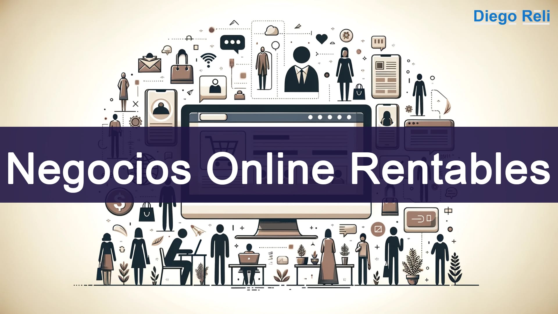 ideas de negocios en línea para principiantes - ilustración conceptual