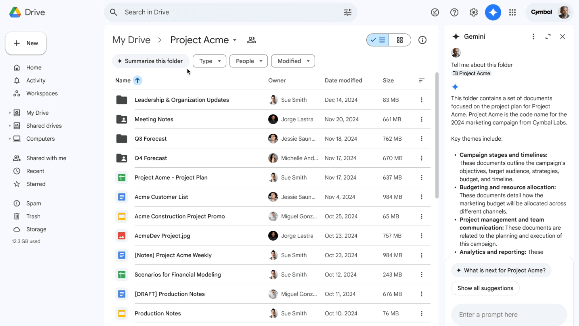 gemini ai google drive features - ilustración conceptual